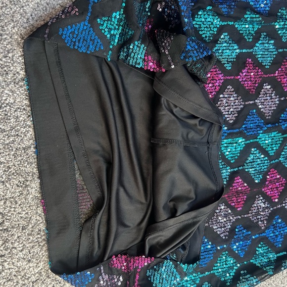 London Times Black Short Sequin Party Dress In Size US 8 - Picture 10 of 11